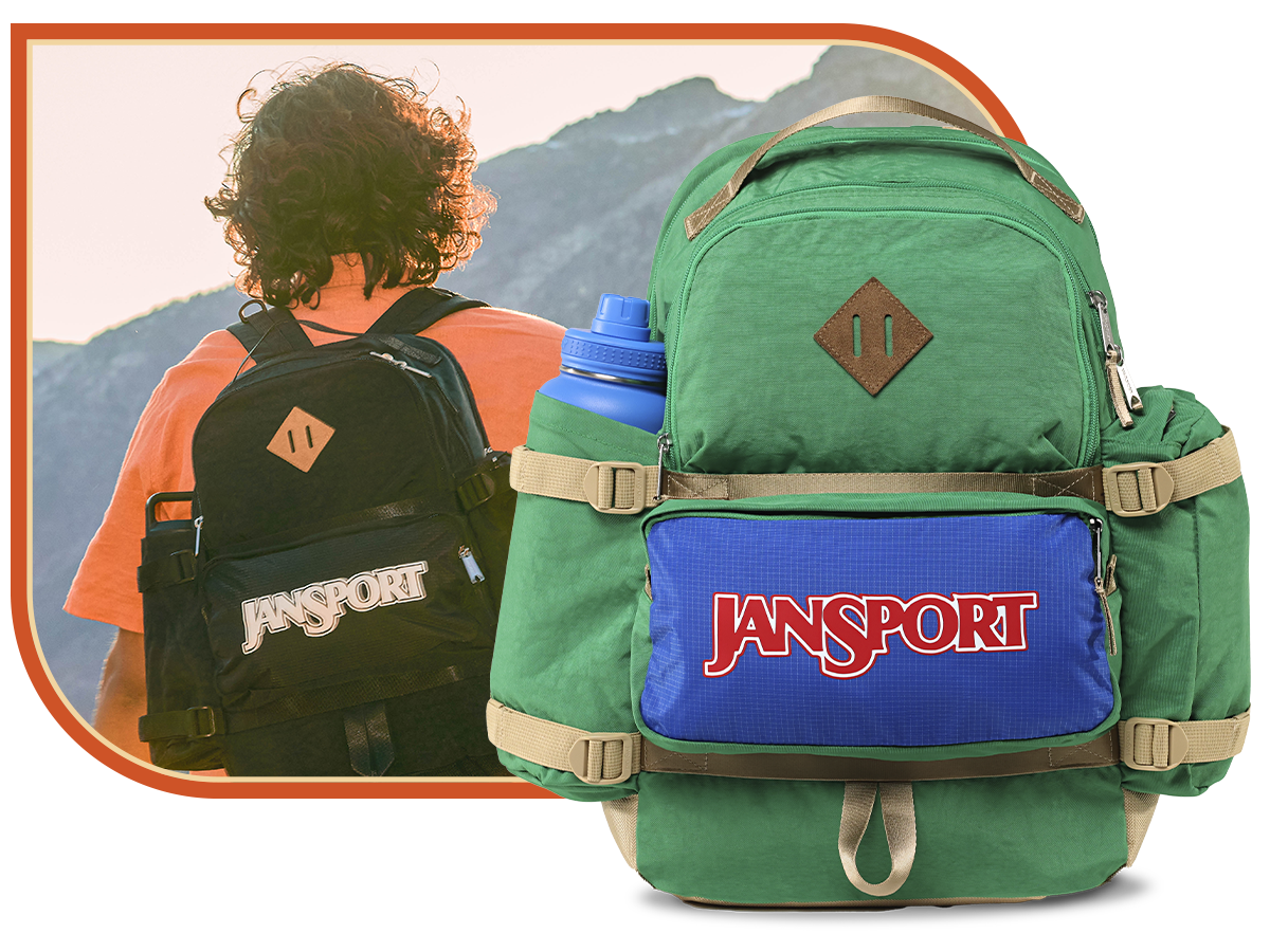 jansport backpack classic Cool Backpack, with 15-inch Laptop Sleeve This backpack has padded bottom Jansport SuperBreak Plus Backpack (26L)