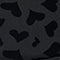 Flocked Hearts Black