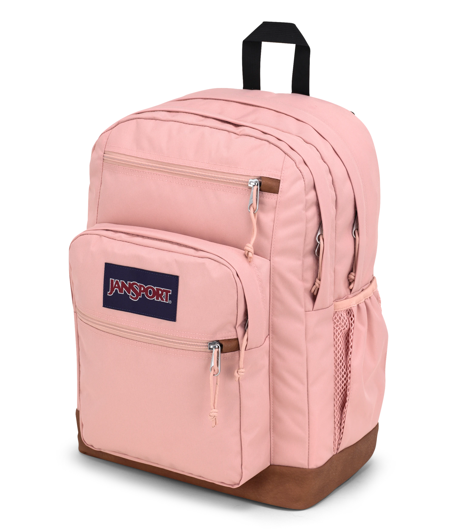 jansport backpack blush pink SuperBreak pleated front stash pocket JanSport Central Adaptive Backpack -