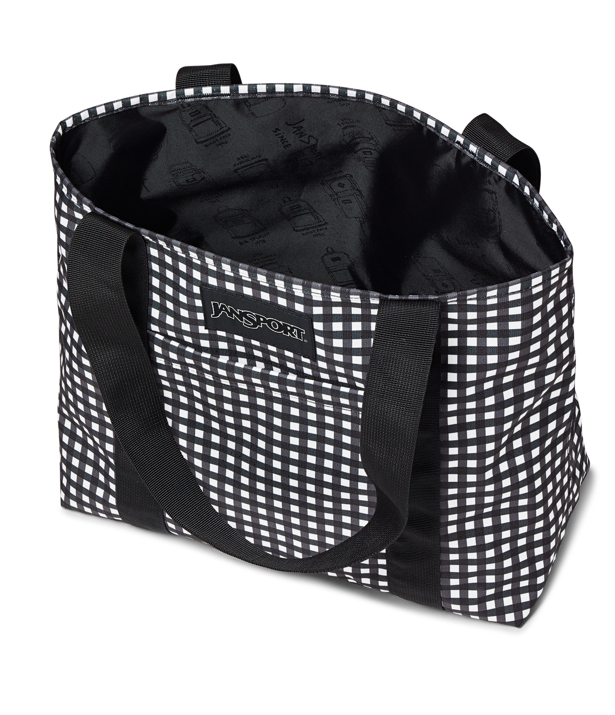 Simple Tote 20L FX Gingham Picnic Black - voir - 4