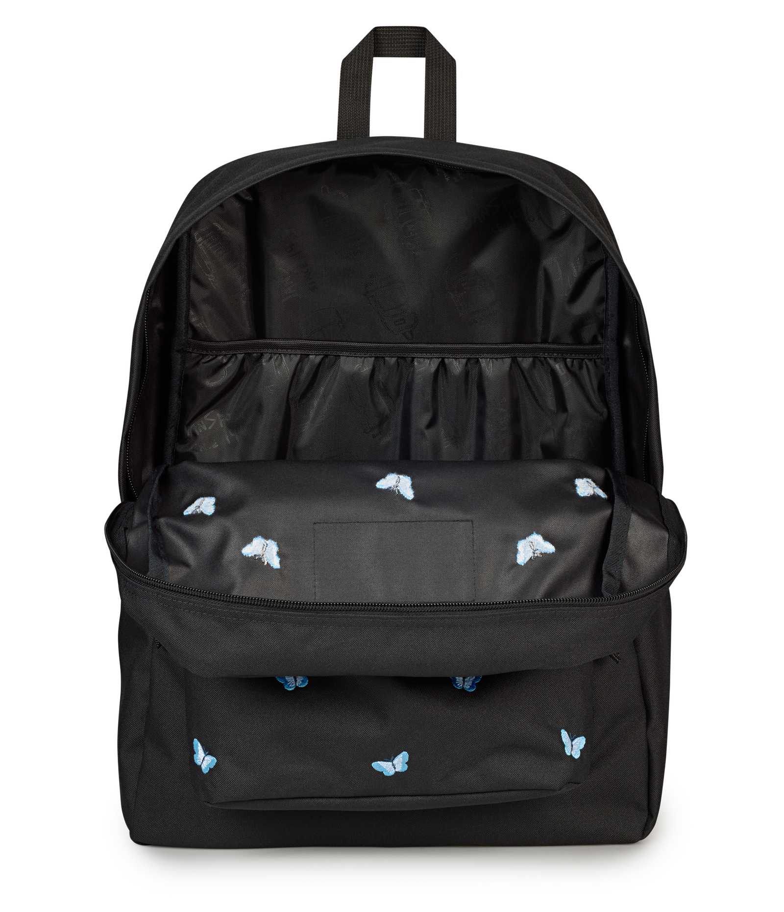 2 slot black jansport backpack Big Student (Black/Black, One Size) H2O pocket Jansport Double Break Backpack Black