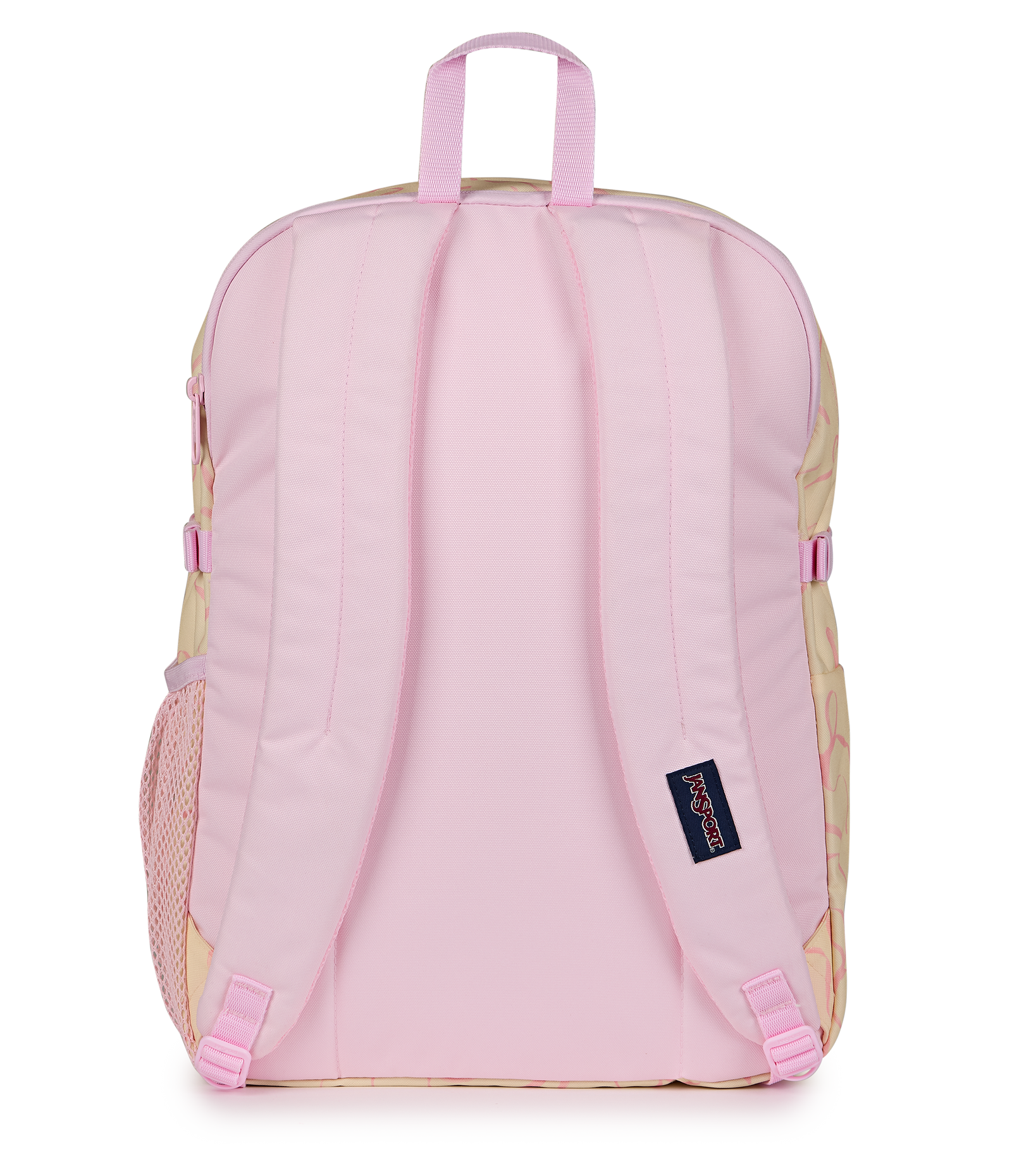 jansport backpack galaxy pink Central Adaptive adjustable and padded shoulder straps interior compartment exterior utility pocket with organizer fully padded back panel Polyester Jansport SuperBreak Plus Backpack (26L)