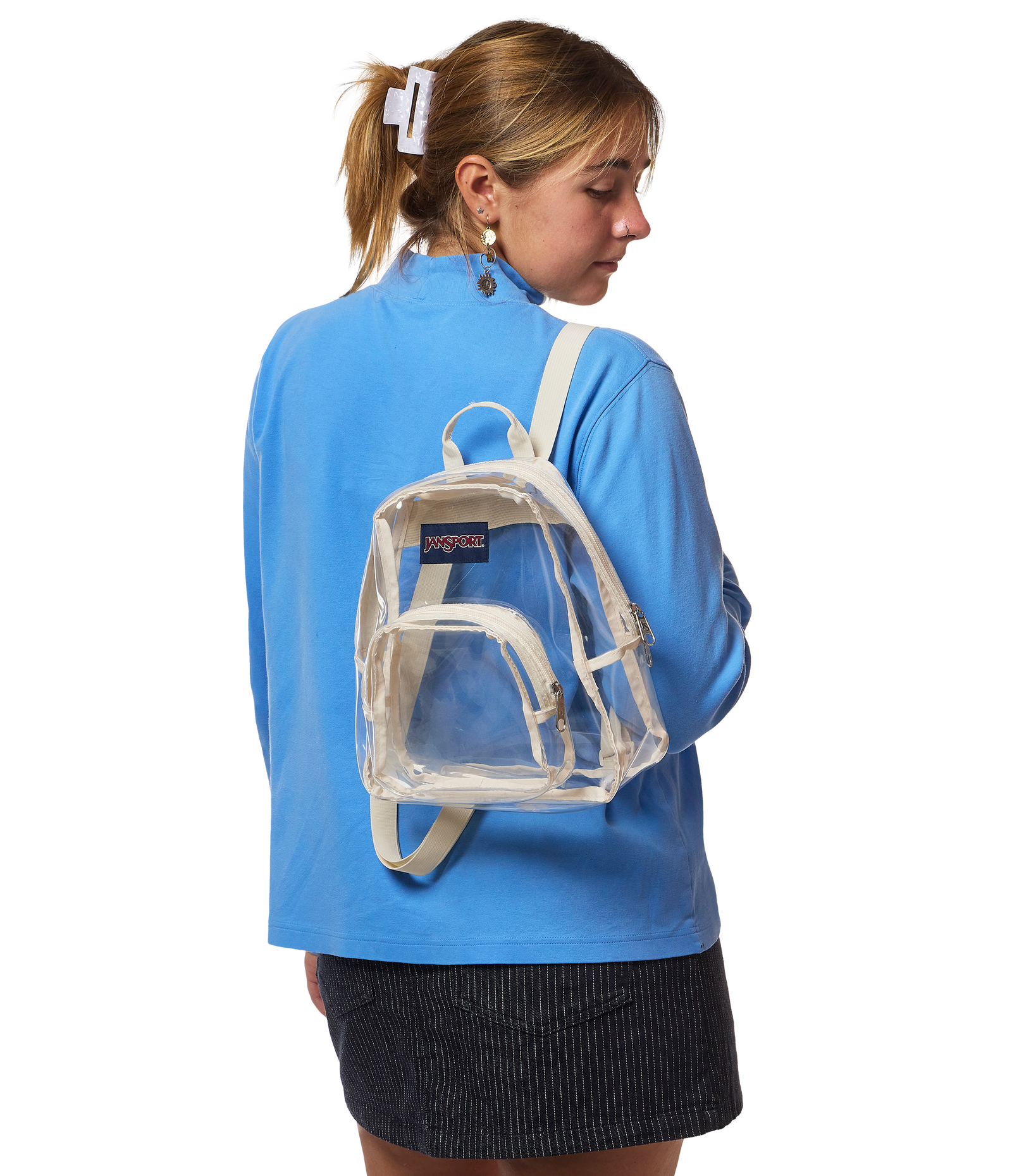 clear front mini backpack Ravinia Perfect for festivals Clear Mini Pack Sports