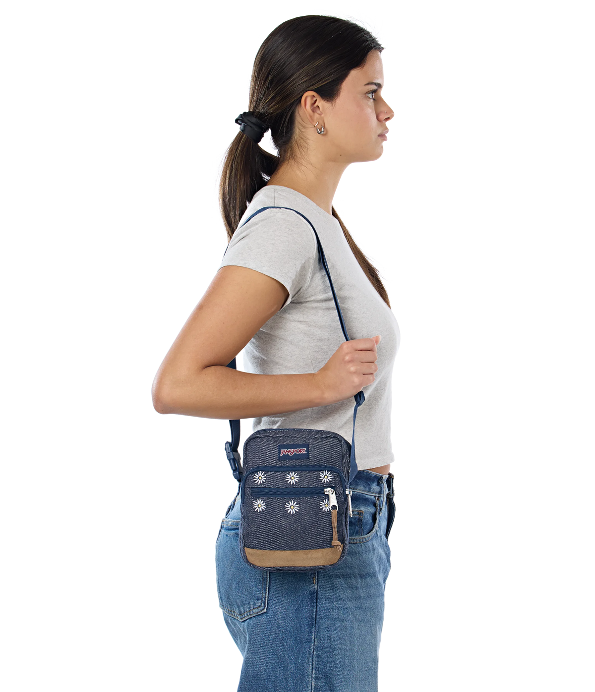 
                
                  Core Crossbody Embroidered Denim Dark - 2
                
              