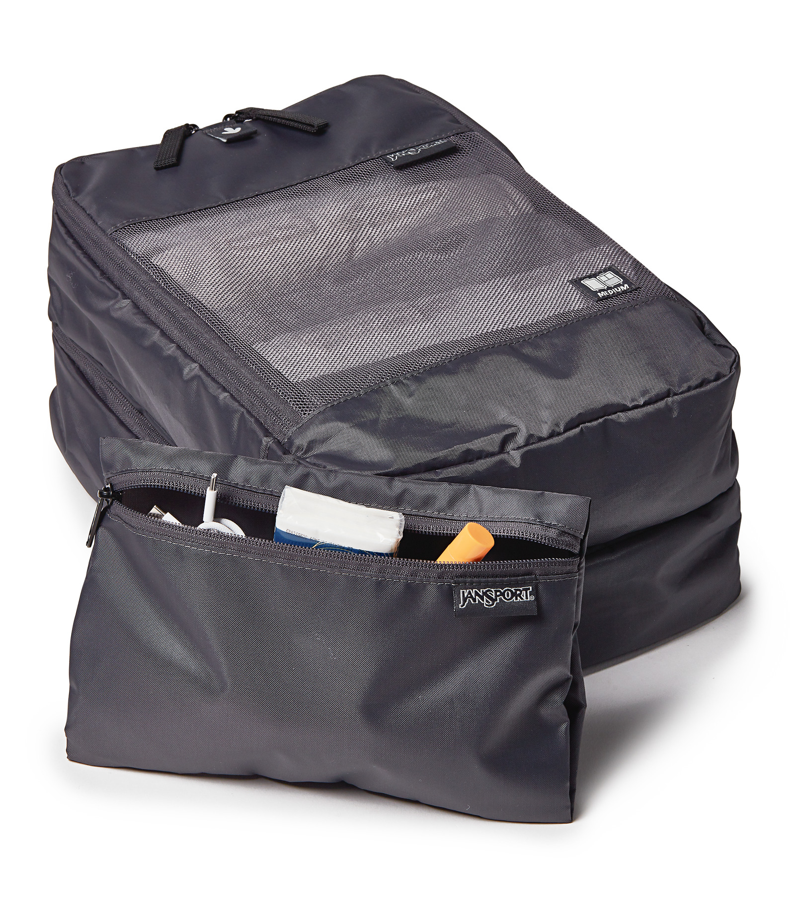 26" Checked Luggage Packing Cubes Smokey Grit Set  - ver - 7