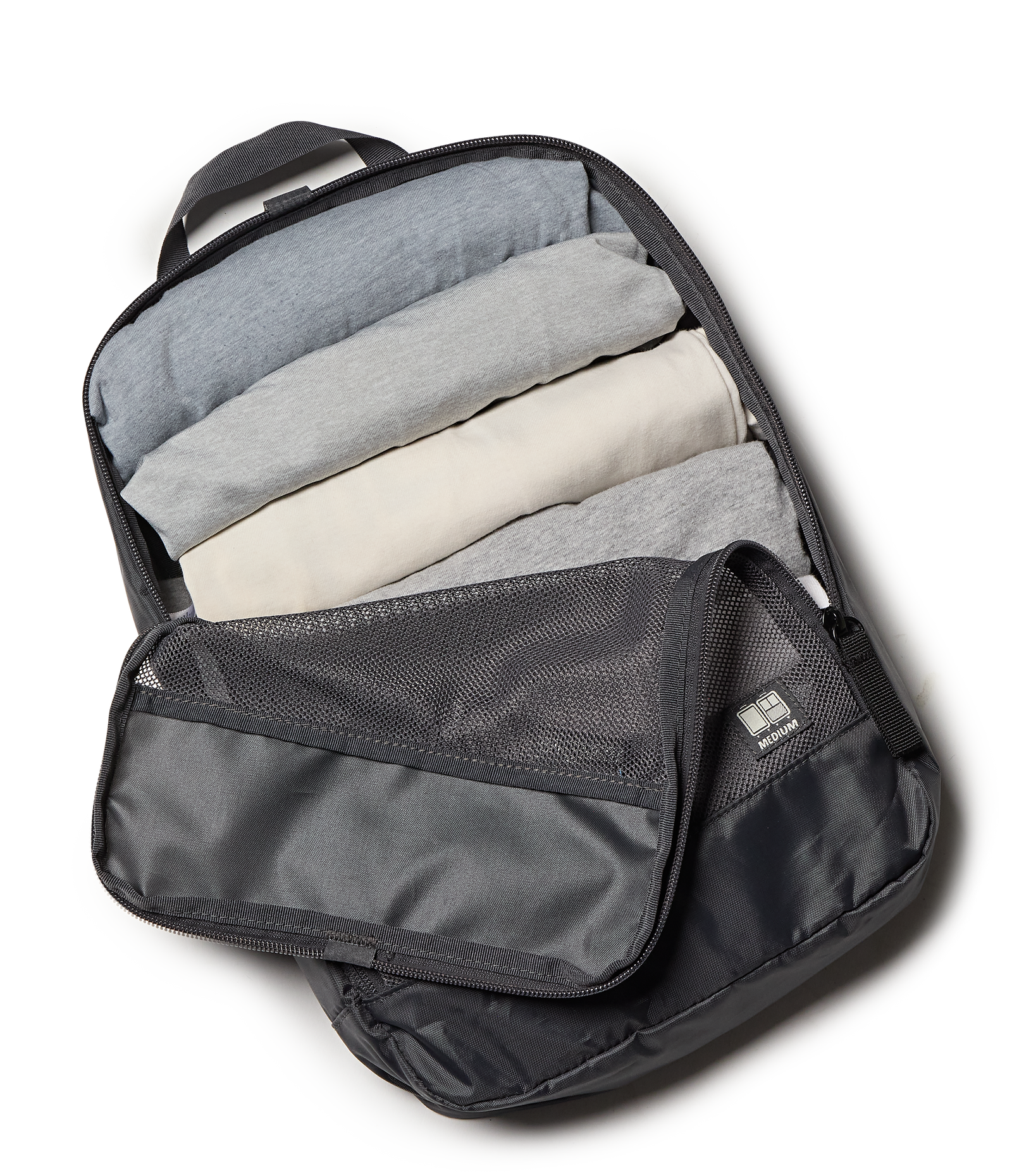 26" Checked Luggage Packing Cubes Smokey Grit Set  - ver - 6