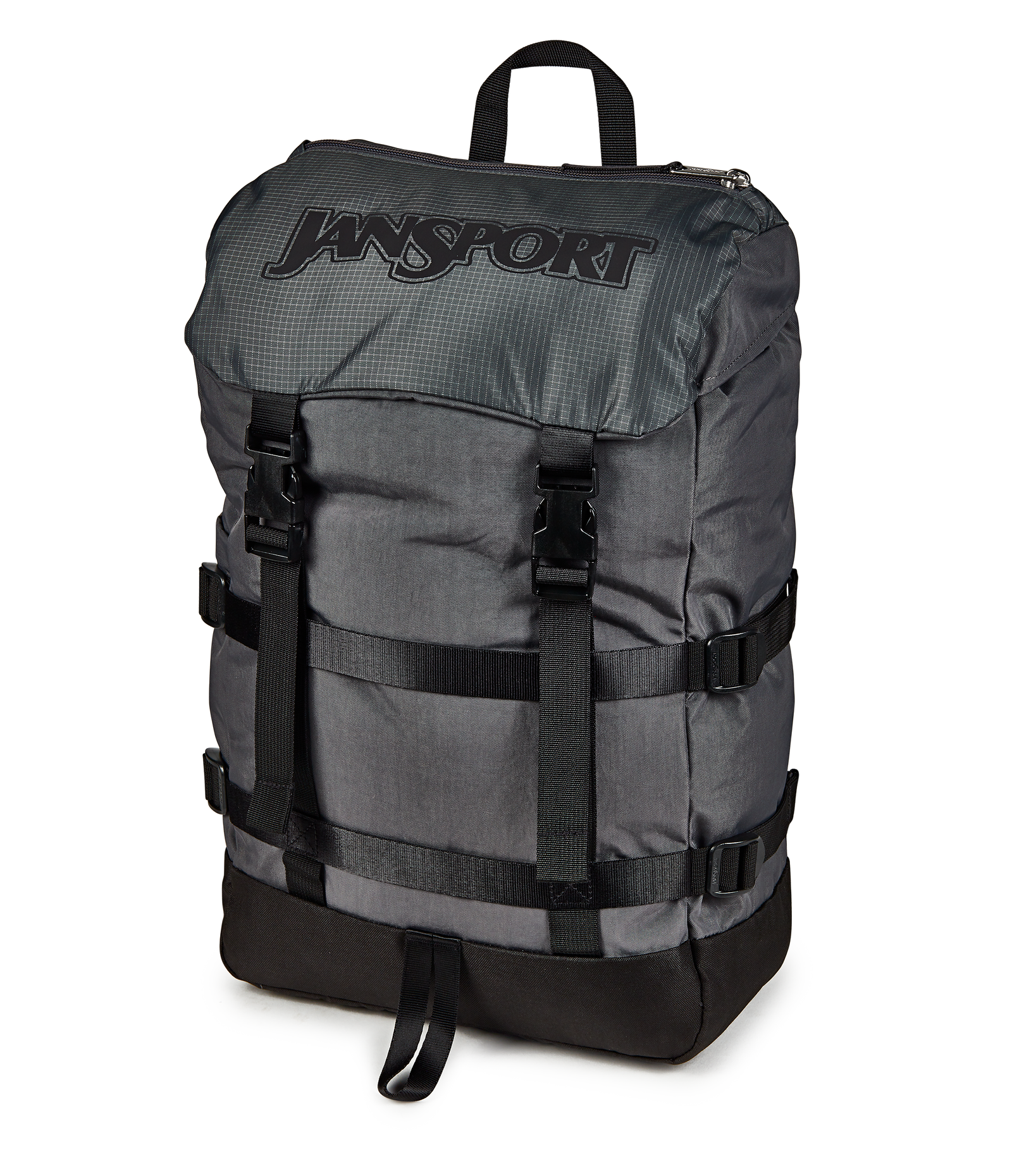 charcoal jansport backpack SuperBreak Plus with Padded 15-inch Laptop Sleeve and Integrated Bottle Pocket A lockable main compartment Cross Town Backpack - Graphite