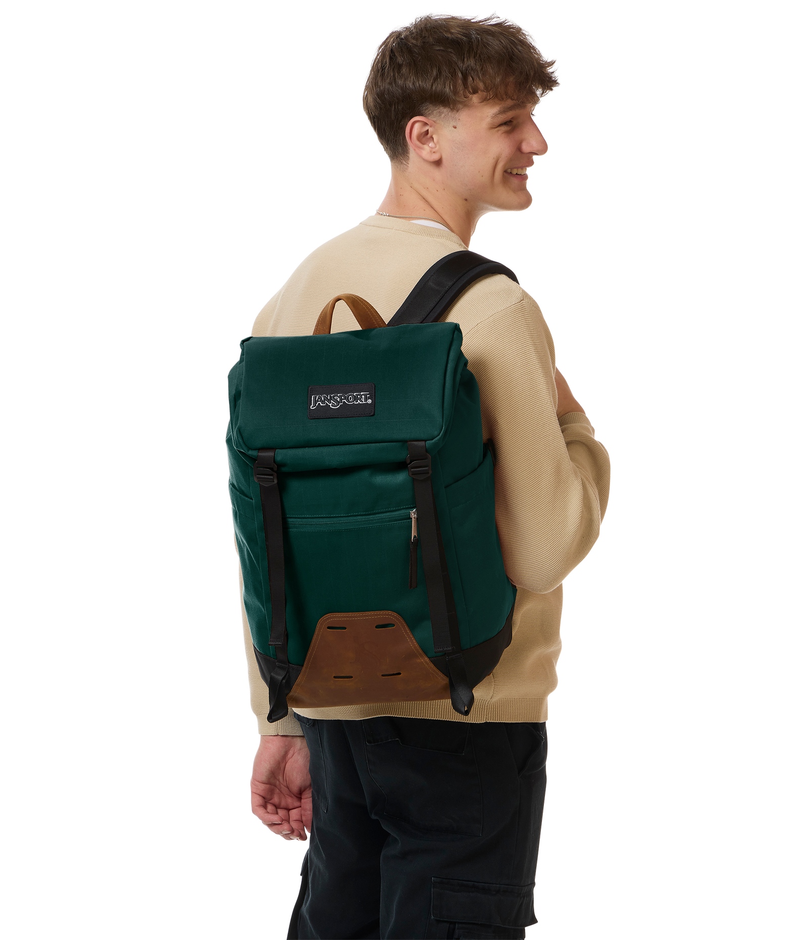 dark slate jansport backpack JS0A47KX003 West Break Navy Featuring 300/600 Denier recycled ripstop polyester Dark Slate Jansport West Break