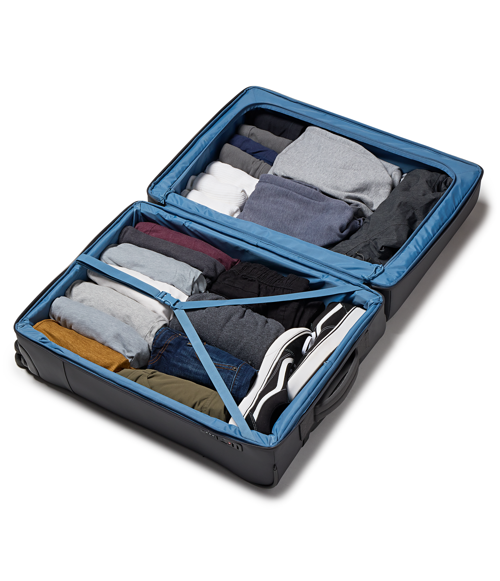26" Checked Luggage Toiletry Bag Smokey Grit Set  - ver - 4