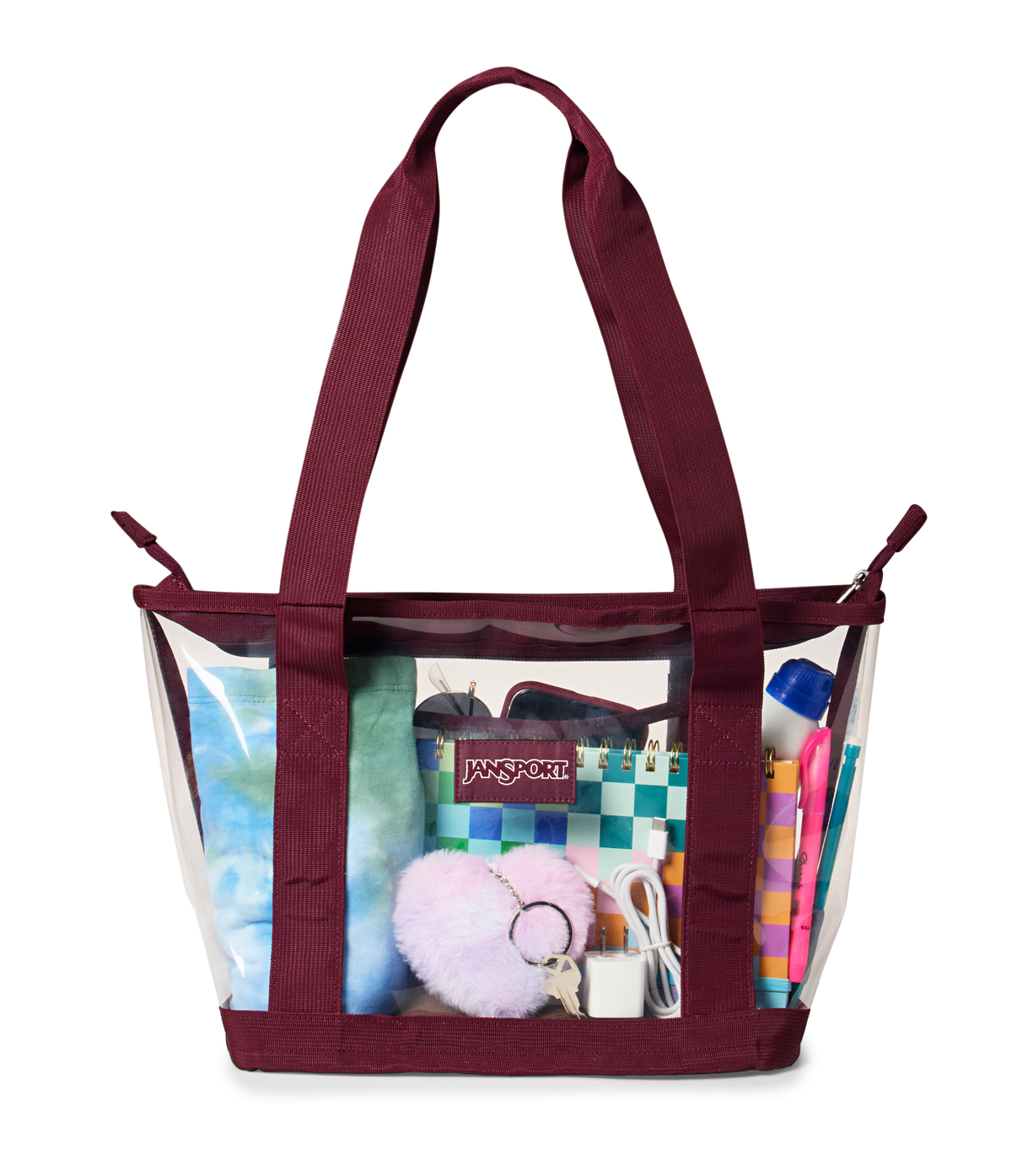 Clear Tote Laque Cerise - voir - 4
