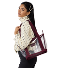 Clear Tote Laque Cerise - voir - 2