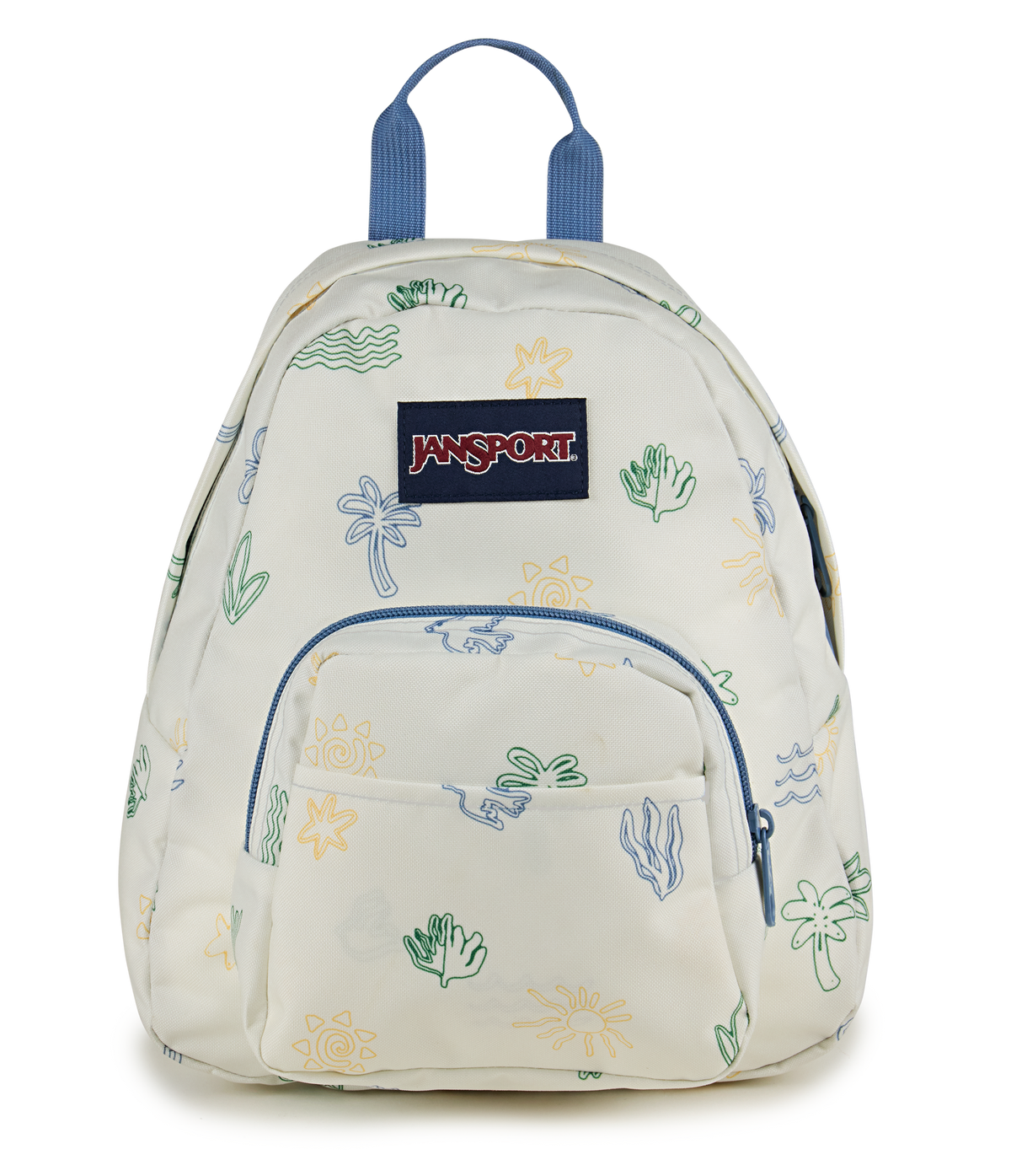 jansport backpack cute Half Pint Mini Backpack, 10.2 L Signature JS stamped metal zipper pull adds a clean finish Pink x JanSport Right Pack