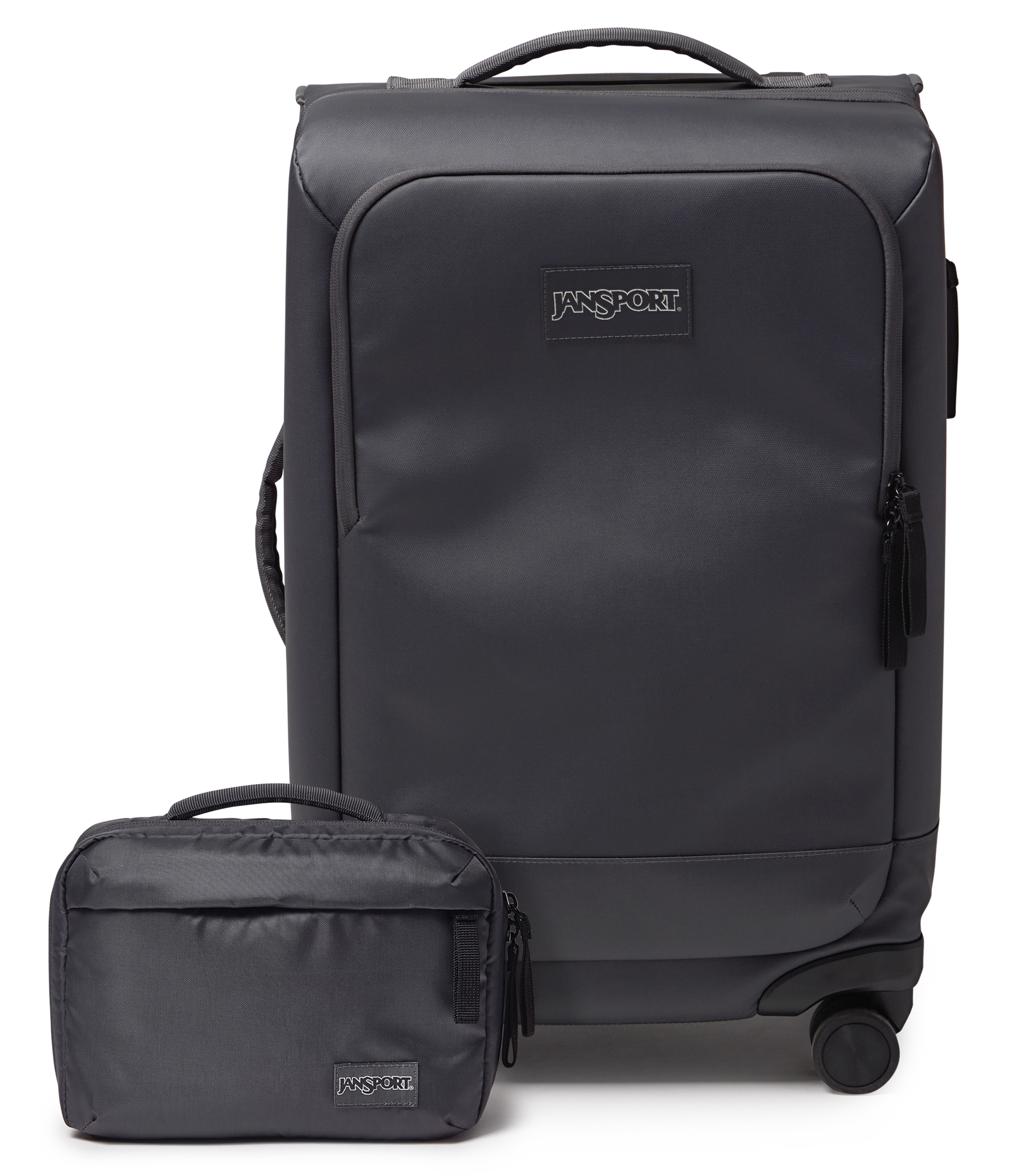 22" Carry On Luggage Tech Organizer Smokey Grit Set  - ver - 1