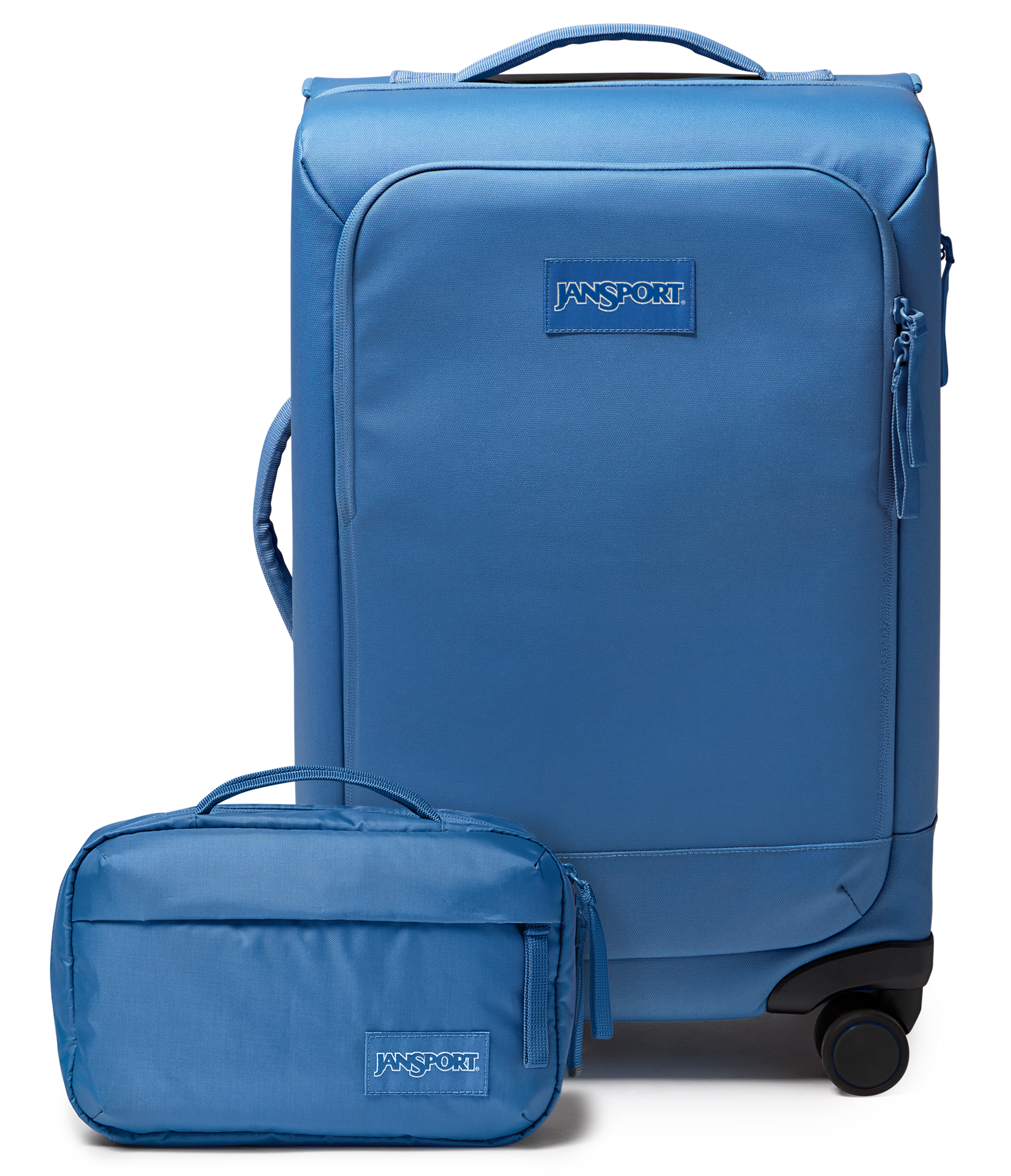 22" Carry On Luggage Toiletry Bag Elemental Blue Set  - ver - 1