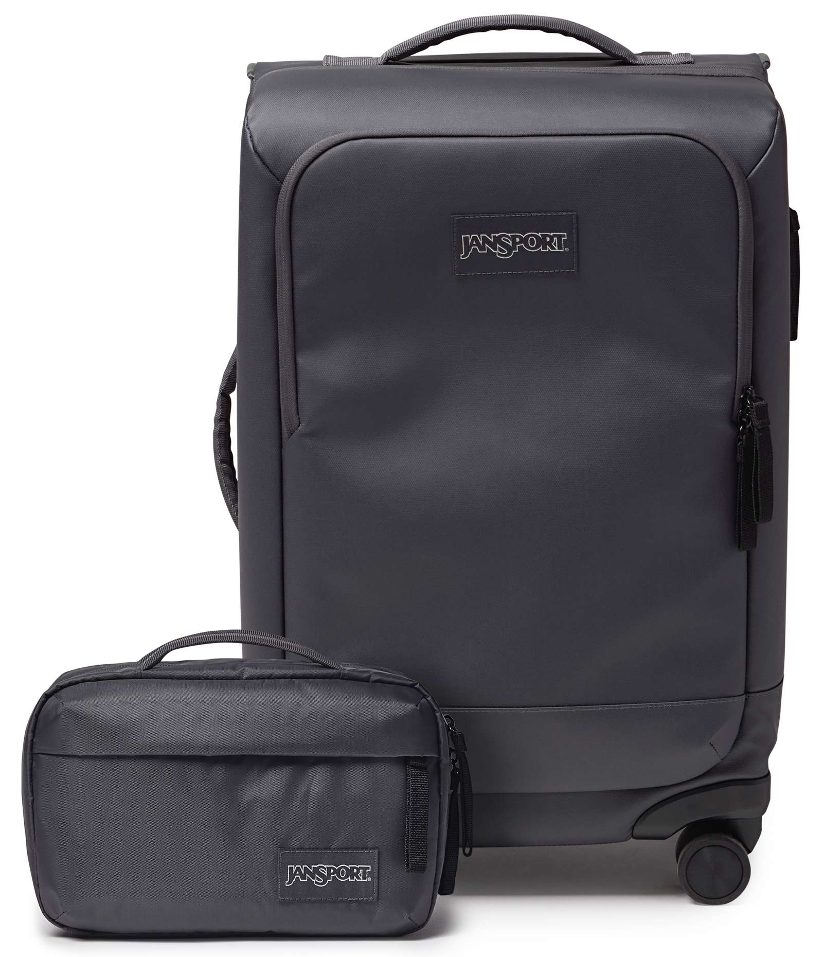 22" Carry On Luggage Toiletry Bag Smokey Grit Set  - ver - 1