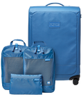 26" Checked Luggage Packing Cubes Elemental Blue Set  - ver - 1