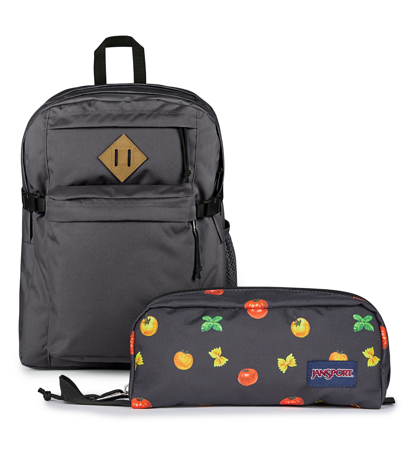 jansport backpack and lunch bag set Right Pack An exterior zip pocket provides the perfect spot for utensils Main Campus Set - Default
